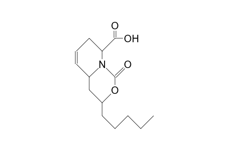 (3a,4Ab, 8B)-4,4a,7,8-tetrahydro-1-oxo-3-pentyl-1H,3H-pyrido(1,2-C)(1,3)oxazine-9-carboxylic acid