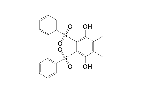 2,3-bis(benzenesulfonyl)-5,6-dimethyl-benzene-1,4-diol