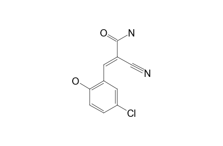 2-CYANO-3-(5-CHLORO-2-HYDROXYPHENYL)-PROP-2-ENE-1-CARBOXAMIDE