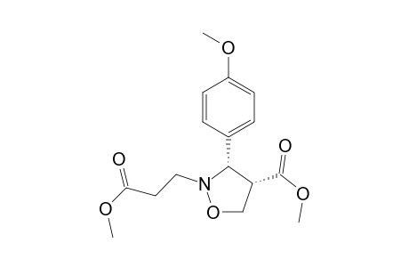 2-Isoxazolidinepropanoic acid, 4-(methoxycarbonyl)-3-(4-methoxyphenyl)-, methyl ester, cis-