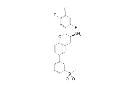 trans-6-(3-(methylsulfonyl)phenyl)-2-(2,4,5-trifluorophenyl)-3,4-dihydro-2H-chromene-3-amine