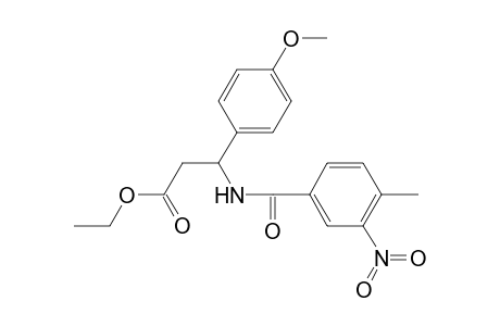 Ethyl 3-(4-methoxyphenyl)-3-[(4-methyl-3-nitrobenzoyl)amino]propanoate