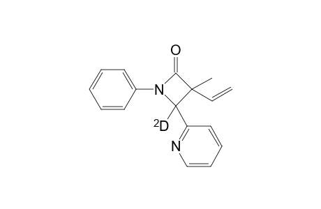 4-Deutero-3-methyl-1-phenyl-4-pyridin-2-yl-3-vinylazetidin-2-one Isomer