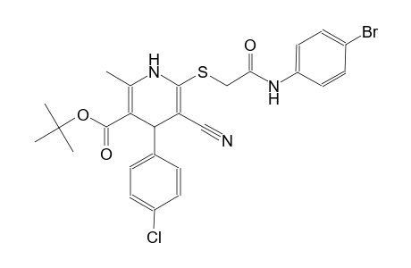 tert-butyl 6-{[2-(4-bromoanilino)-2-oxoethyl]sulfanyl}-4-(4-chlorophenyl)-5-cyano-2-methyl-1,4-dihydro-3-pyridinecarboxylate