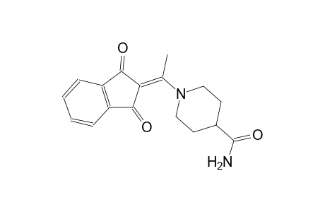 1-[1-(1,3-dioxo-1,3-dihydro-2H-inden-2-ylidene)ethyl]-4-piperidinecarboxamide