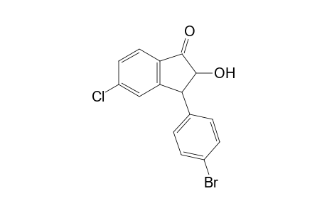 3-(4-Bromophenyl)-5-chloro-2-hydroxy-2,3-dihydro-1H-inden-1-one