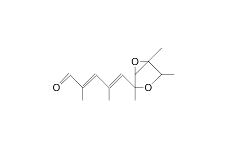 4-(4-Formyl-2,4-dimethyl-1E,3E-butadien-1-yl)-1,2,4-trimethyl-3,6-dioxa-bicyclo(3.1.0)hexane