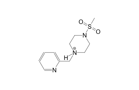 1-(methylsulfonyl)-4-(2-pyridinylmethyl)piperazin-4-ium
