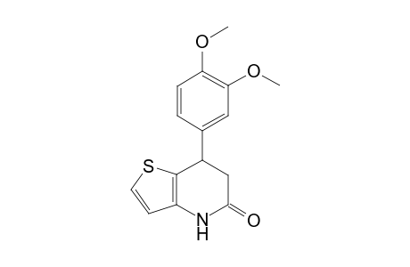 7-(3,4-dimethoxyphenyl)-4H,5H,6H,7H-thieno[3,2-b]pyridin-5-one