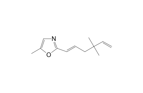 2-[(1E)-4,4-dimethylhexa-1,5-dienyl]-5-methyl-1,3-oxazole