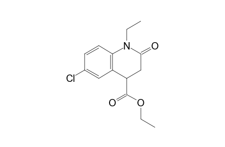 6-Chloro-4-ethoxycarbonyl-1-ethyl-3,4-dihydro-2(1H)-quinolinone