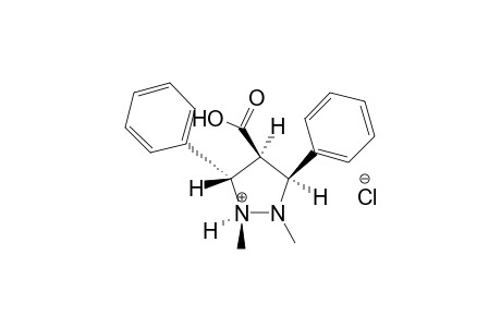 3c,4r,5t-1,2-Dimethyl-3,5-diphenylpyrazolidine-4-carboxylic acid hydrochloride