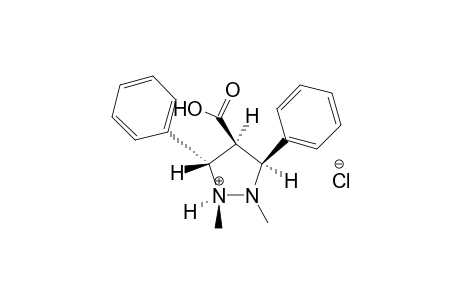 3c,4r,5t-1,2-Dimethyl-3,5-diphenylpyrazolidine-4-carboxylic acid hydrochloride