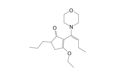 3-Ethoxy-2-[(E)-1'-morpholino-1'-butenyl]-5-propyl-2-cyclopentenone