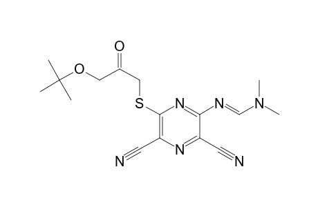 Methanimidamide, N'-[3,5-dicyano-6-[[3-(1,1-dimethylethoxy)-2-oxopropyl]thio]pyrazinyl]-N,N-dimethyl-