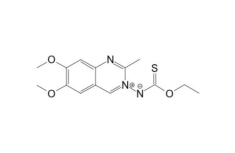 Quinazolinium, 3-[(ethoxythioxomethyl)amino]-6,7-dimethoxy-2-methyl-, hydroxide, inner salt