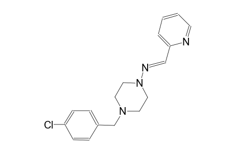 1-piperazinamine, 4-[(4-chlorophenyl)methyl]-N-[(E)-2-pyridinylmethylidene]-