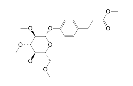 3-[4-[(2S,3R,4S,5S,6R)-3,4,5-Trihydroxy-6-(hydroxymethyl)oxan-2-yl]oxyphenyl]propanoic acid, 5me derivative