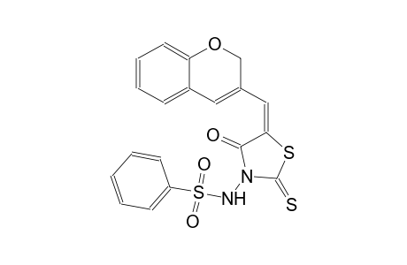 benzenesulfonamide, N-[(5E)-5-(2H-1-benzopyran-3-ylmethylene)-4-oxo-2-thioxothiazolidinyl]-