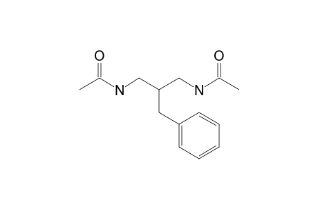 N-[2-(acetamidomethyl)-3-phenyl-propyl]acetamide