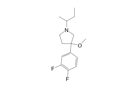 1-SEC-BUTYL-3-(3,4-DIFLUOROPHENYL)-3-METHOXYPYRROLIDINE