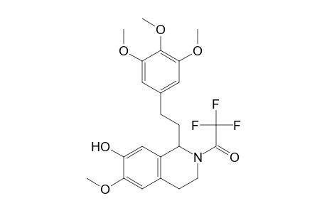 7-Isoquinolinol, 1,2,3,4-tetrahydro-6-methoxy-2-(trifluoroacetyl)-1-[2-(3,4,5-trimethoxyphenyl)ethyl]-