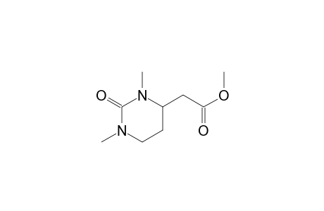 4-Pyrimidineacetic acid, hexahydro-1,3-dimethyl-2-oxo-, methyl ester, (.+-.)-