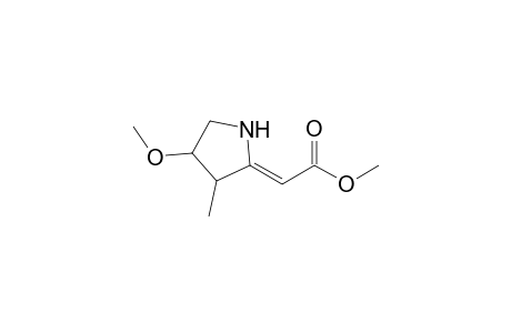 (4-Methoxy-3-methylpyrrolidin-2-ylidene)acetic acid methyl ester
