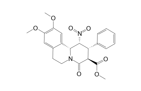METHYL-(1R,2S,3R,11BR)-9,10-DIMETHOXY-1-NITRO-4-OXO-2-PHENYL-1,3,4,6,7,11B-HEXAHYDRO-2H-PYRIDO-[2,1-A]-ISOQUINOLINE-3-CARBOXYLATE