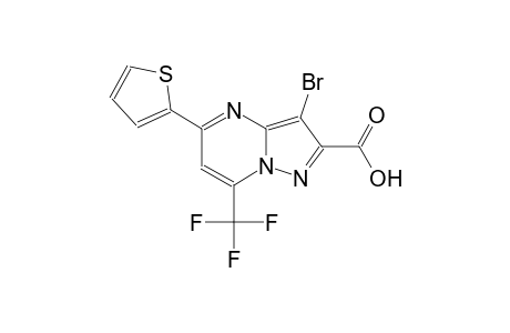 3-bromo-5-(2-thienyl)-7-(trifluoromethyl)pyrazolo[1,5-a]pyrimidine-2-carboxylic acid