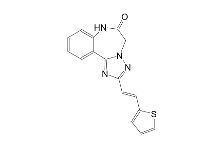 5H-[1,2,4]triazolo[1,5-d][1,4]benzodiazepin-6(7H)-one, 2-[(E)-2-(2-thienyl)ethenyl]-