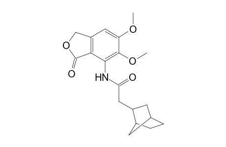 Bicyclo[2.2.1]heptane-2-acetamide, N-(1,3-dihydro-5,6-dimethoxy-3-oxo-4-isobenzofuranyl)-