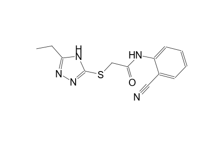 N-(2-cyanophenyl)-2-[(5-ethyl-4H-1,2,4-triazol-3-yl)sulfanyl]acetamide