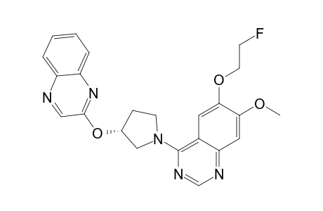 (R)-6-(2-Fluoroethoxy)-7-methoxy-4-(3-(quinoxaline-2-yloxy)-pyrrolidine-1-yl)-quinazoline