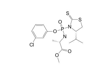(RP)-3-CHLOROPHENYL-N-[(S)-ALANINYL]-(4-ISOPROPYLTHIAZOLIDINE-2-THIONE)-PHOSPHORODIAMIDATE