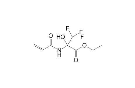 Propanoic acid, 3,3,3-trifluoro-2-hydroxy-2-[(1-oxo-2-propenyl)amino]-, ethyl ester