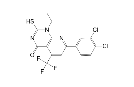 pyrido[2,3-d]pyrimidin-4(1H)-one, 7-(3,4-dichlorophenyl)-1-ethyl-2-mercapto-5-(trifluoromethyl)-