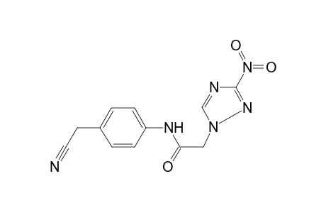N-[4-(cyanomethyl)phenyl]-2-(3-nitro-1H-1,2,4-triazol-1-yl)acetamide