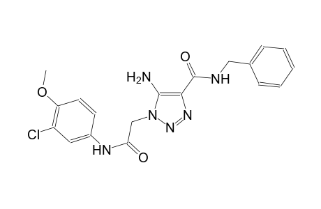 5-amino-N-benzyl-1-[2-(3-chloro-4-methoxyanilino)-2-oxoethyl]-1H-1,2,3-triazole-4-carboxamide