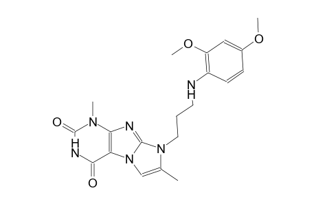 1H-imidazo[2,1-f]purine-2,4(3H,8H)-dione, 8-[3-[(2,4-dimethoxyphenyl)amino]propyl]-1,7-dimethyl-