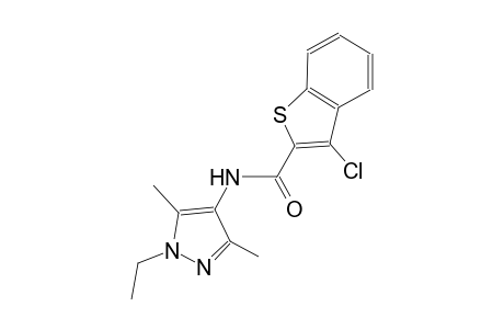 3-chloro-N-(1-ethyl-3,5-dimethyl-1H-pyrazol-4-yl)-1-benzothiophene-2-carboxamide
