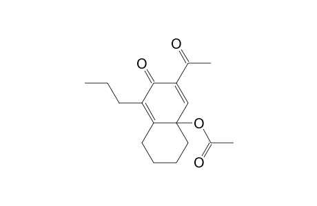 2(4aH)-Naphthalenone, 3-acetyl-4a-(acetyloxy)-5,6,7,8-tetrahydro-1-propyl-