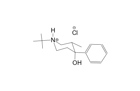 1-tert-butyl-4-hydroxy-3-methyl-4-phenylpiperidinium chloride