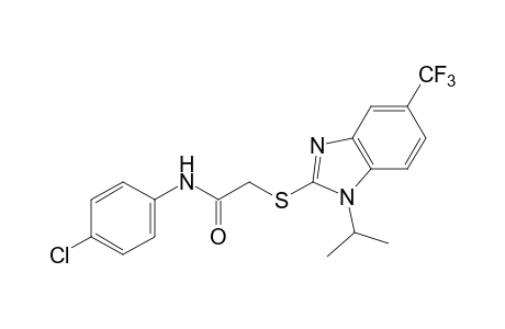4'-chloro-2-{[1-isopropyl-5-(trifluoromethyl)-2-benzimidazolyl]thio}acetanilide
