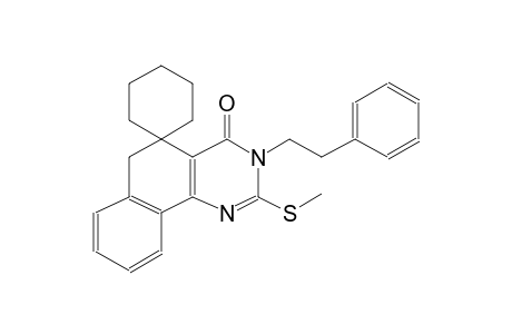 2-(methylthio)-3-phenethyl-3H-spiro[benzo[h]quinazoline-5,1'-cyclohexan]-4(6H)-one