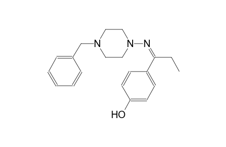4-[(1Z)-N-(4-benzyl-1-piperazinyl)propanimidoyl]phenol