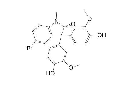 5-bromo-3,3-bis(4-hydroxy-3-methoxyphenyl)-1-methyl-1,3-dihydro-2H-indol-2-one