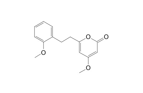 6-[2'-(?-methoxy)phenylethenyl-4-methoxy-2-oxo-5,6-dihydropyran
