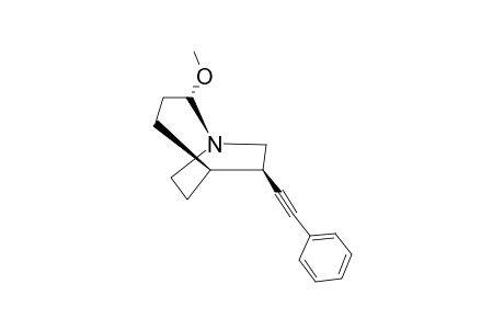 (1S,2R,5R,6S)-2-METHOXY-6-PHENYLETHYNYL-1-AZABICYCLO-[3.2.2]-NONANE