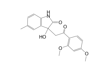 3-[2-(2,4-dimethoxyphenyl)-2-oxoethyl]-3-hydroxy-5-methyl-1,3-dihydro-2H-indol-2-one